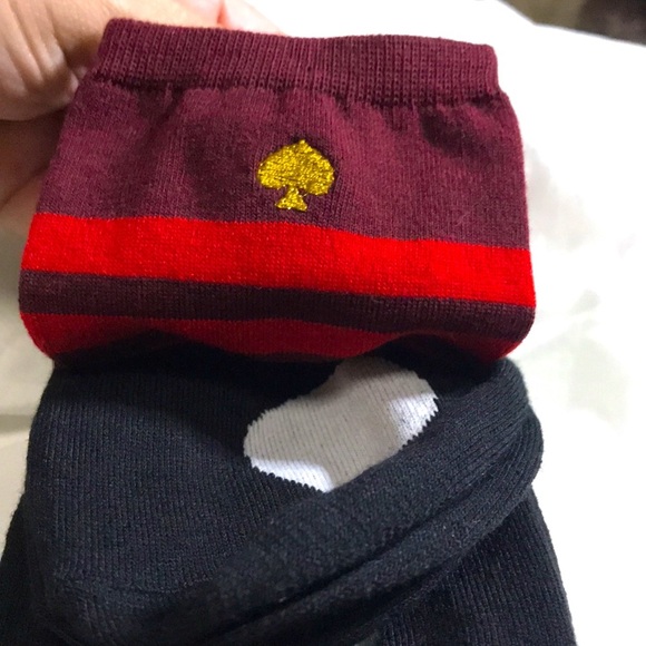 KATE SPADE SOCKS 3 pairs beautiful flowers Polka dot and Spade ♠️ new - Picture 3 of 3